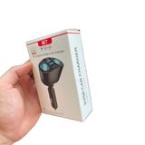 Bộ chia tẩu sạc nhanh ô tô 12/24V gồm cổng sạc nhanh usb trên oto gồm 2 nguồn tẩu, 2 cổng sạc 3.0 và Cổng Type C/PD