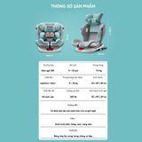 Ghế ngồi ô tô Cho Bé An Toàn Quay 360 độ Isofix cho Bé Từ 0-12 Tuổi có mái che tiêu chuẩn quốc tế bền bỉ