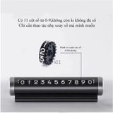 Bảng Số Điện Thoại Cho Xe Hơi Chất Liệu Hợp Kim Đỗ Xe Để Taplo Ô Tô, Tích Hợp Phá Kính Chất Liệu Siêu Bền