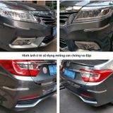 Bộ 2 miếng nẹp dải dán chrome chống va đập góc, thân xe hơi. Miếng dán chống va đập đa năng