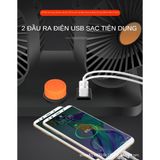 Quạt Đôi Mini 12V , 24V Xoay 360 Tiện Ích Trên Ô Tô , Xe Hơi Cao Cấp , Nhỏ gọn cực mát giá rẻ nhất