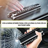 Bảng Số Điện Thoại, Thẻ Đỗ Xe Kiêm Giá Đỡ Điện Thoại, Tích Hợp Phá Kính cứu hộ trường hợp thoát hiểm