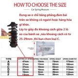 Đệm Giảm Xóc Cho Xe Ô Tô Loai A/B/C/D/E Combo 2 MIẾNG AMT Đệm cao su giảm sóc giảm chấn lò xo cho ô tô