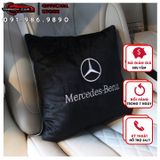 Chăn ô tô kiêm gối gấp gọn logo Mercedes | Sản phẩm chăn và gối 2 in 1