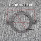 Dưỡng loa trung tâm, Đế mặt dưỡng phía dưới bắt vít loa center đa năng Ford Everst, Ranger, Toyota Cross, KIA Seltos