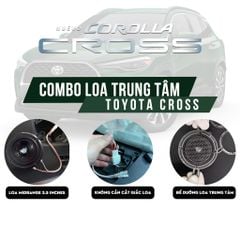 Combo kèm dưỡng loa Loa trung tâm, Loa Mid dành cho Toyota Cross hãng Walker VMM35 CAR AUDIO kèm phụ kiện Hàng Cao cấp