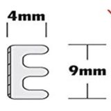 6 Mét Ron, Gioăng cao su chữ E chống ồn, ngăn Bụi sợi đơn hoặc kép cửa Sổ (roncua.com.vn)