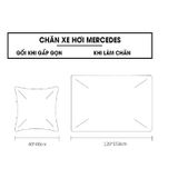 Gối tựa lưng và chăn logo Hyundai 2 trong 1  - Sử dụng làm tựa lưng chăn đắp văn phòng hoặc ô tô tiện dụng chất lông tuyết
