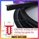 2m Gioăng cao su chữ T chắn khe kính lái xe hơi