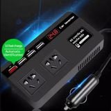 Nguồn tẩu 12v ra 220v - 2 cổng cho ô tô