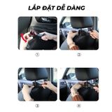 Móc treo đồ trên ô tô gài trước sau ghế sành điệu kèm giá đỡ kẹp điện thoại trên xe tiện lợi thiết kế chắc chắn cao cấp