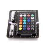 Bộ 2 đèn led chân T10 RGB kèm điều khiển từ xa nhiều chế độ màu, đèn demi