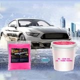 BỘT NHÃO RỬA XE KHÔNG CHẠM CAR SHAMPOO MẦU HỒNG ĐẬM ĐẶC MỚI ĐỘ PH TRUNG TÍNH = 7 PHA TỶ LỆ 1:100