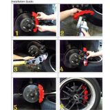 Bộ 4 Ốp Nhựa ABS Bọc Phanh Đĩa Xe Hơi phong cách thể thao nhiều màu Dùng Cho Mọi Model Xe Hơi