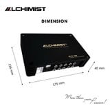 Bộ xử lý DSP 12 kênh cao cấp Alchimist AD12H-1500 với chip AD12Pro, Bluetooth 5.3, tuning âm thanh đỉnh cao cho xe hơi