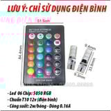 Đèn Led Điều Khiển Từ Xa Đổi Màu - Đèn LED Demi gắn Xi Nhan Xe Máy, Oto - LED chân T10 Remote - Có Lưu Lại Chế Độ