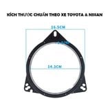 Combo Phụ Kiện Độ Loa Toyota Giắc Loa Dây Nguồn Mút Hướng Âm Vành Che Nước Phụ Kiện Cắm Zin Toyota