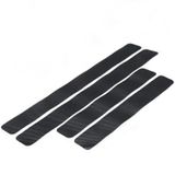 Bộ 4 Miếng Da Sợi Carbon dán Chống Trầy Nẹp bước chân Cửa Xe Hơi  Decal bậc vân carbon trơn Chống Trầy Xước Bậc Cửa