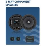 Loa cánh 2 way Blaupunkt GTX 1652 C26  2-way component Speakers hàng Đức từ 1924