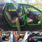 Gioăng cao su cửa oto, gioăng nguyên bản theo xe ô tô lõi thép cao su đen trendycar cao cấp loại 1 lỗ cho xe Sedan