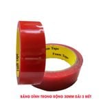 Băng dính 3M, băng keo cường lực 2 Mặt trong suốt chất liệu Acrylic siêu bám dính Siêu Chắc Chắn loại vỏ đỏ