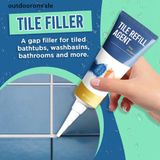 Keo miết mạch gạch men Tile Refill Agents màu trắng, sửa chữa nhà tắm, bếp sạch sẽ bền bỉ