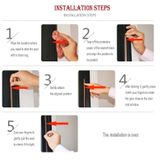 6M（3M*2） Tự dính D Loại cửa và cho Windows Bọt Seal Dải cách âm Chống va chạm Ron cửa lắp khe hở cửa