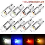 Bóng Đèn Led T10 COB 1SMD Thủy Tinh Thay Thế Đèn Xi Nhan, Demi Xe Máy - Ô Tô 12V ánh sáng xanh băng, hồng, xanh lá tốt