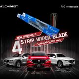 Gạt Mưa Ô tô MAZDA Loại Silicon 4 Lưỡi Cao Cấp, cần gạt nước Thiết Kế Thông Minh, Gạt Êm Và Sạch Hơn