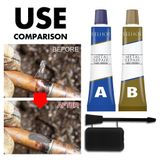 Keo Dán Sắt AB Chịu Nhiệt 50Gr ♥️ ♥️ Keo Vá Vết Nứt, Thủng Kim Loại Siêu Chắc