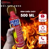 Bình Cứu Hỏa Mini Cao Cấp Fire Stop 500ml Chữa Cháy Khẩn Cấp Xe Máy Ô Tô Nhà Cửa Nhỏ Gọn Tiện Lợi Cho Gia Đình