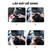 Móc treo đồ trên ô tô gài trước sau ghế kèm giá đỡ điện thoại trên xe tiện lợi thiết kế chắc chắn cao cấp
