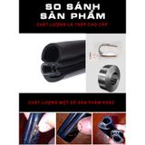 Gioăng cao su cửa oto, gioăng nguyên bản theo xe ô tô lõi thép cao su đen trendycar cao cấp loại 1 lỗ cho xe Sedan