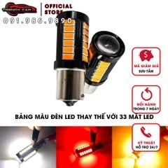 Bóng đèn led hậu 1157 Chipset 33 Bóng led có thấu kính hội tụ thế hệ mới cao cấp siêu sáng