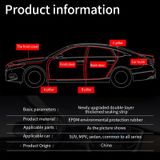 Dải cao su ô tô cấu tạo 5 lỗ thoát khí bảo vệ mép cửa, cách âm, chống thấm / chống bụi, tiện lợi cao cấp