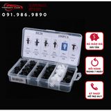 Bộ 100 Chốt Vít Vặn Các Bộ Phận Trên Xe Hơi Chất Liệu Nhựa Kèm Hộp Đựng phụ tùng ô tô