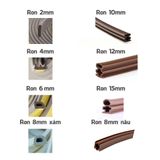 1 Mét Ron Khung Cửa Ngăn Bụi Côn Trùng Chống Ồn 2 4 6 8 10 12 15mm