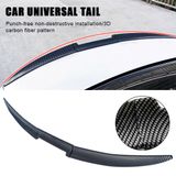 Cánh Gió Đuôi Xe Hơi Bằng Sợi Cacbon TPU bằng cao su Cho Xe Sedan hàng cao cấp cấu tạo 3 khúc dễ lắp đặt