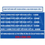 Ron Chân Cửa Cao Su LOẠI CẢI TIẾN Dán Chống Bụi Côn Trùng 25 35 45mm loại tốt