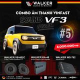 Loa COMBO Âm thanh Ô tô Walker Germany cho Vinfast VF 3 hàng cao cấp, Cấu hình âm thanh đẳng cấp