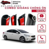 Bộ Gioăng cao su chống ồn cho xe hơi Sedan (Gioăng D, P, Z, B lõi thép) Loại sản phẩm chống ồn xe ô tô cao cấp