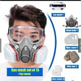 Mặt nạ phòng độc , mặt nạ chống độc kèm kính giá rẻ mặt nạ phòng độc, chống bụi, chống hơi độc hại, hóa chất, phòng cháy