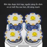 Đèn Pin Cầm Tay 4 Bóng Siêu Sáng Siêu Chiếu Xa, Nhiều Chế Độ, Có Đèn Led Hông Đèn Pin Siêu Sáng Giá Tốt