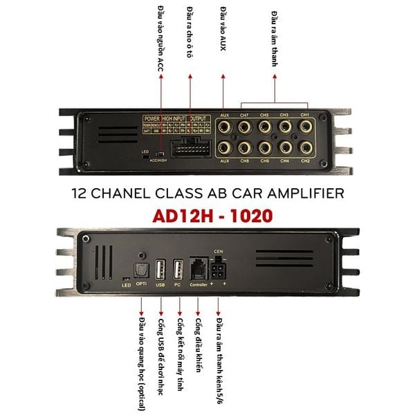 DSP ô tô bluetooth 5.0 12 kênh Alchimist