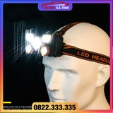 Đèn Pin Đội Đầu Đeo Trán 5 Bóng Siêu Sáng Kèm Pin Sạc và cáp sạc chống thấm Siêu Tiện dụng Chip Led Siêu Sáng
