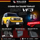 Loa COMBO Âm thanh Ô tô Walker Germany cho Vinfast VF 3 hàng cao cấp, Cấu hình âm thanh đẳng cấp