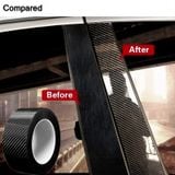 Decal Carbon Bảo Vệ Ô tô Miếng Dán Chống Trầy, Ốp chân Gắn Cửa Bảo Vệ chống Bước Trang Trí Xe Ô Tô Băng Fiber 3D