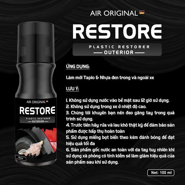 Dung dịch làm mới nhựa nhám