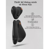 Gối và Đệm Tích hợp Máy Massage Lưng Cổ cho Ghế xe Ô tô, Chất liệu Memory foam cao cấp Cửa hàng nội thất ô tô Trendycar