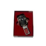 Chốt khoá dây đai an toàn xe VINFAST, hàng cao cấp vật liệu inox bọc da dày dặn loại cải tiến hỗ trợ móc nối tiếp